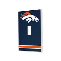 Denver Broncos Stripe Single Toggle Light Switch Plate