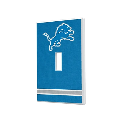 Detroit Lions Stripe Single Toggle Light Switch Plate