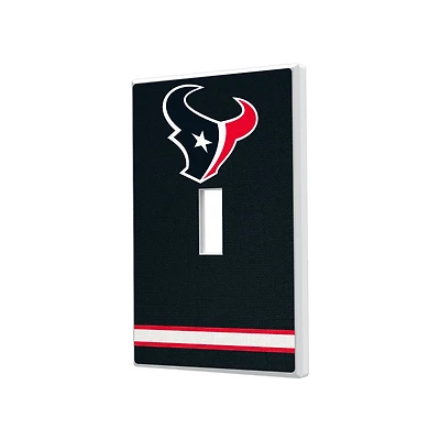 Houston Texans Stripe Single Toggle Light Switch Plate