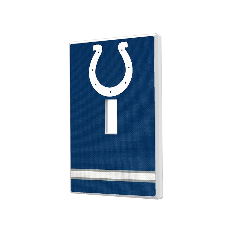 Indianapolis Colts Stripe Single Toggle Light Switch Plate