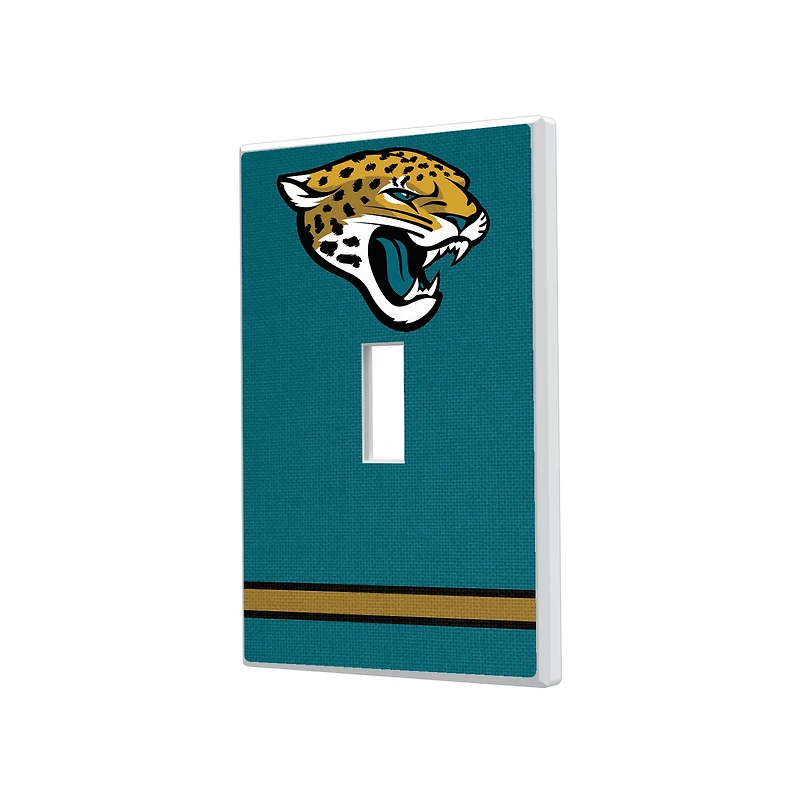 Jacksonville Jaguars Stripe Single Toggle Light Switch Plate