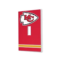 Kansas City Chiefs Stripe Single Toggle Light Switch Plate
