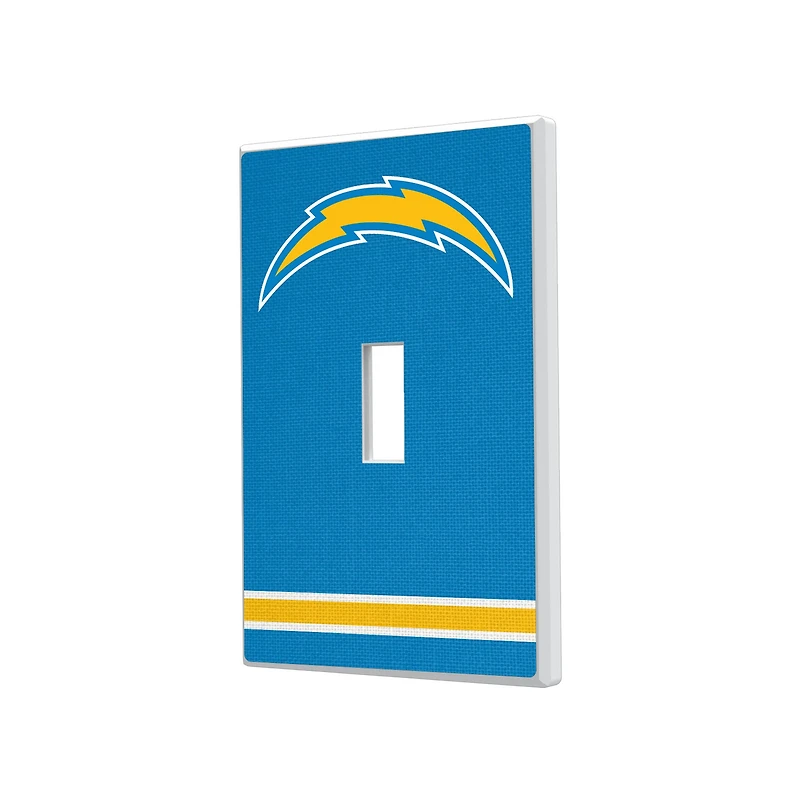 Los Angeles Chargers Stripe Single Toggle Light Switch Plate