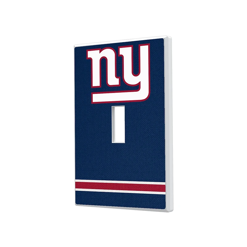 New York Giants Stripe Single Toggle Light Switch Plate