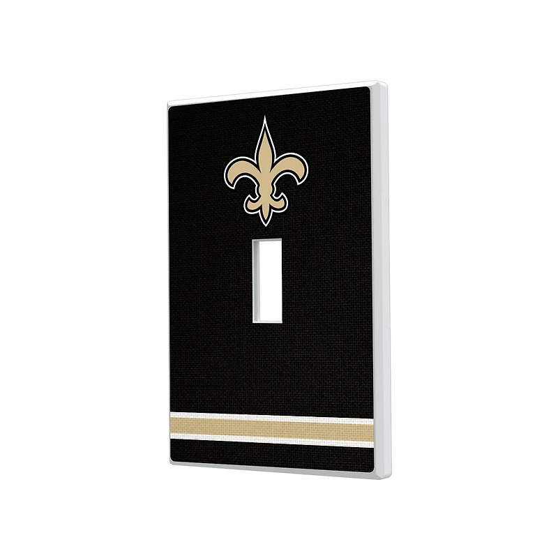 New Orleans Saints Stripe Single Toggle Light Switch Plate