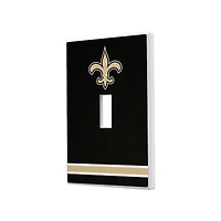 New Orleans Saints Stripe Single Toggle Light Switch Plate