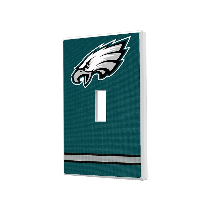 Philadelphia Eagles Stripe Single Toggle Light Switch Plate