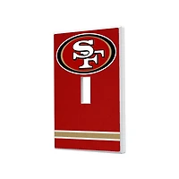 San Francisco 49ers Stripe Single Toggle Light Switch Plate