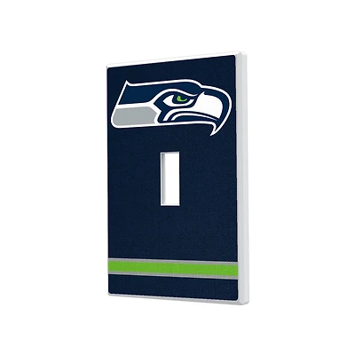 Seattle Seahawks Stripe Single Toggle Light Switch Plate