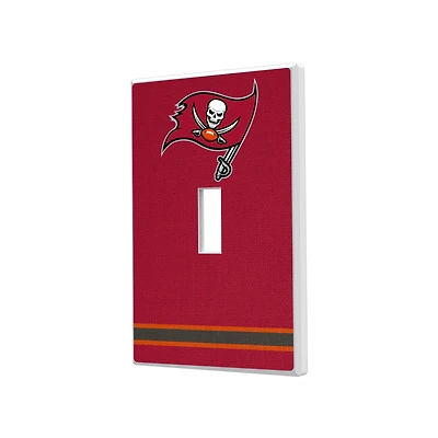 Tampa Bay Buccaneers Stripe Single Toggle Light Switch Plate