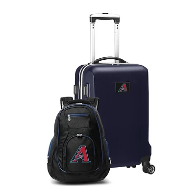 Arizona Diamondbacks Deluxe 2-Piece Backpack and Carry-On Set - Navy