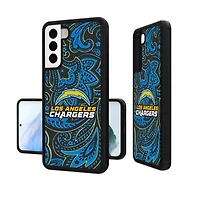 Los Angeles Chargers Galaxy Paisley Design Bump Case