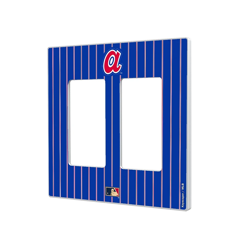 Atlanta Braves 1972- Cooperstown Pinstripe Double Rocker Light Switch Plate