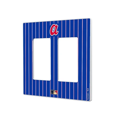 Atlanta Braves Cooperstown Pinstripe Double Rocker Light Switch Plate