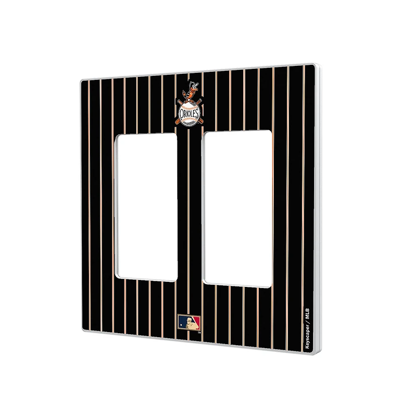 Baltimore Orioles 1954-1963 Cooperstown Pinstripe Double Rocker Light Switch Plate