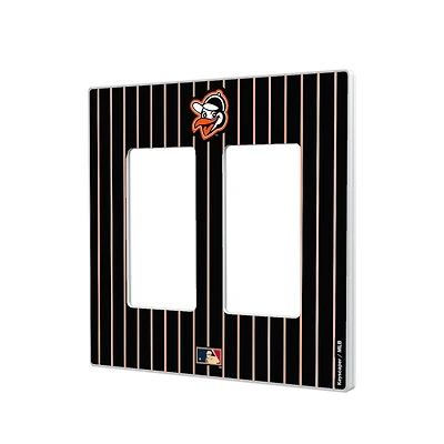 Baltimore Orioles - Cooperstown Pinstripe Double Rocker Light Switch Plate