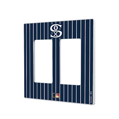 Chicago White Sox 1919 Cooperstown Pinstripe Double Rocker Light Switch Plate