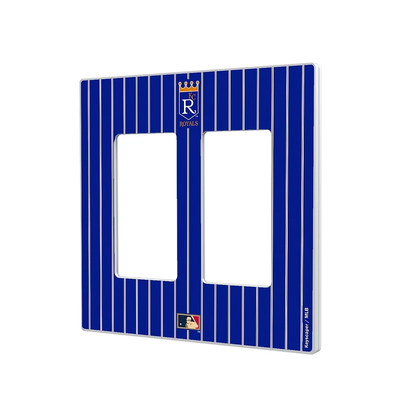 Kansas City Royals 1969-1978 Cooperstown Pinstripe Double Rocker Light Switch Plate