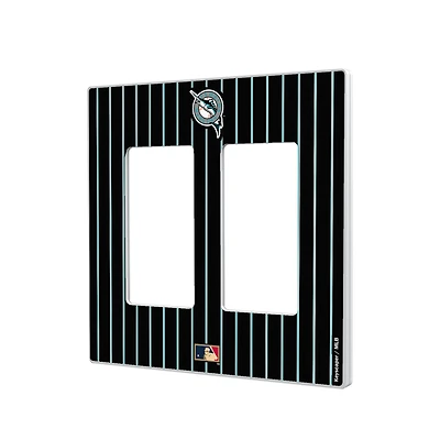 Miami Marlins 1993-2011 Cooperstown Pinstripe Double Rocker Light Switch Plate