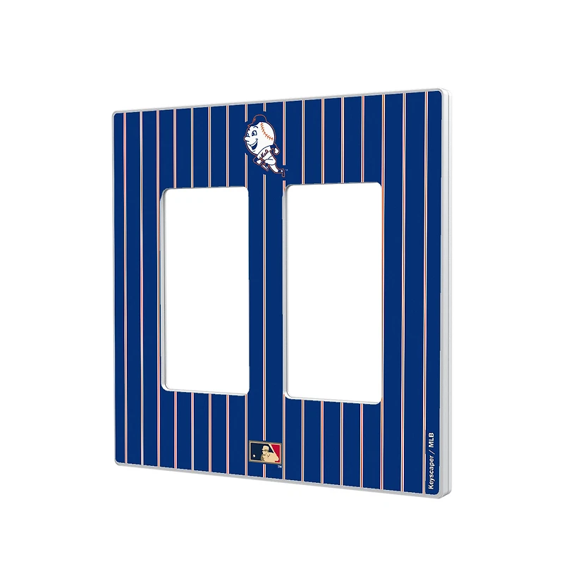 New York Mets 2014 Cooperstown Pinstripe Double Rocker Light Switch Plate