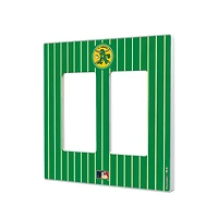 Athletics 1971-1981 Cooperstown Pinstripe Double Rocker Light Switch Plate