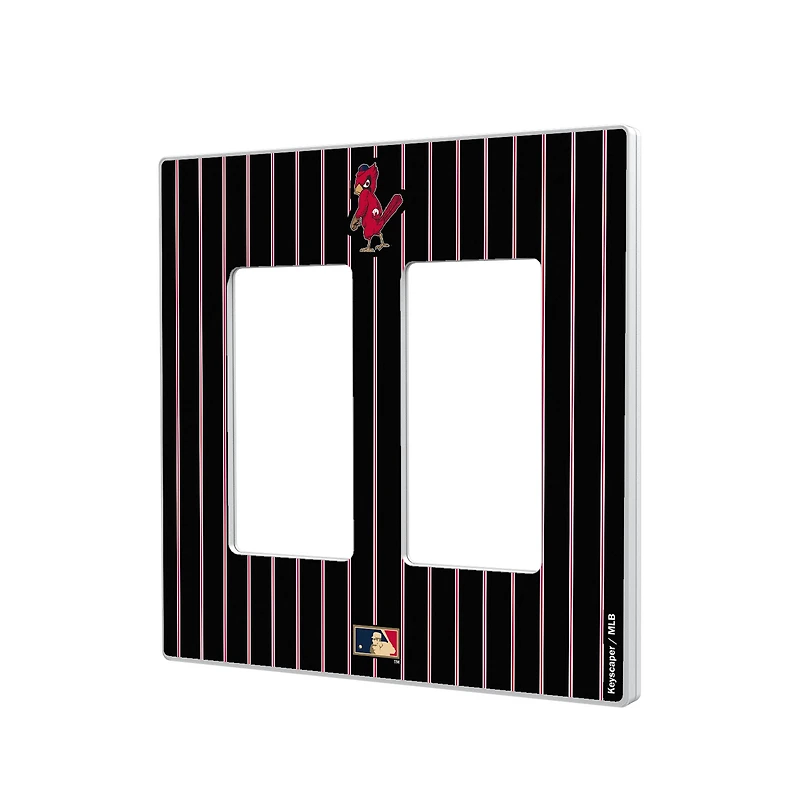 St. Louis Cardinals - Cooperstown Pinstripe Double Rocker Light Switch Plate
