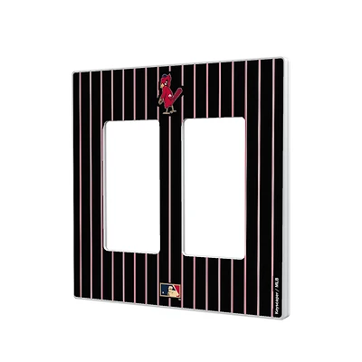 St. Louis Cardinals - Cooperstown Pinstripe Double Rocker Light Switch Plate