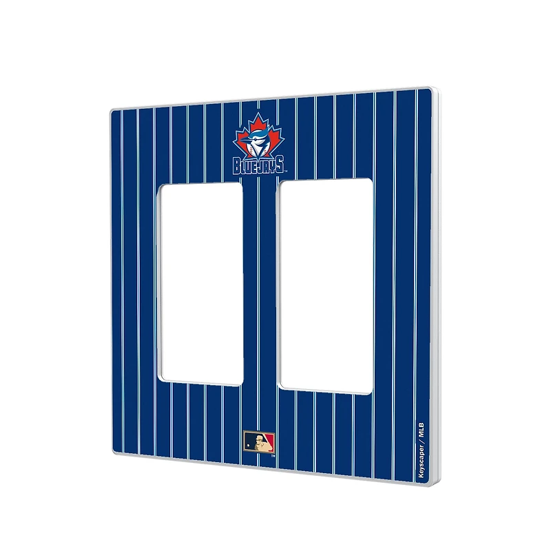 Toronto Blue Jays 1997-2002 Cooperstown Pinstripe Double Rocker Light Switch Plate