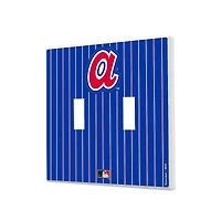 Atlanta Braves Cooperstown Pinstripe Double Toggle Light Switch Plate