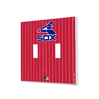Chicago White Sox Cooperstown Pinstripe Double Toggle Light Switch Plate