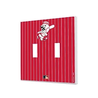 Cincinnati Reds - Cooperstown Pinstripe Double Toggle Light Switch Plate