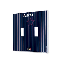 Houston Astros - Cooperstown Pinstripe Double Toggle Light Switch Plate