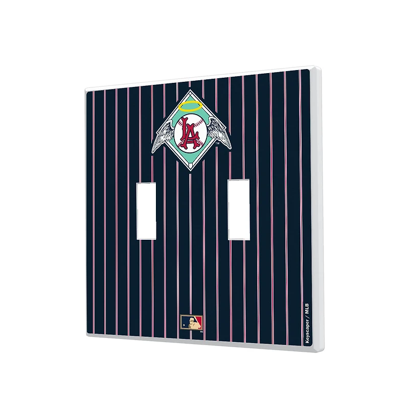 Los Angeles Angels 1961-1965 Cooperstown Pinstripe Double Toggle Light Switch Plate