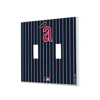 Los Angeles Angels 1971 Cooperstown Pinstripe Double Toggle Light Switch Plate