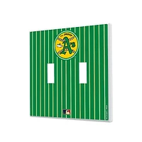 Athletics 1971-1981 Cooperstown Pinstripe Double Toggle Light Switch Plate