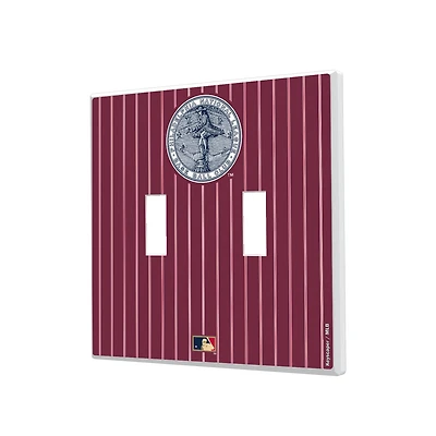 Philadelphia Phillies - Cooperstown Pinstripe Double Toggle Light Switch Plate