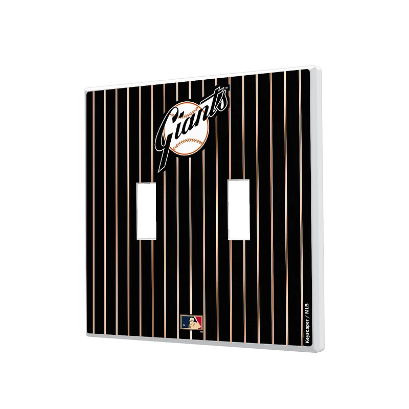 San Francisco Giants 1958-1967 Cooperstown Pinstripe Double Toggle Light Switch Plate