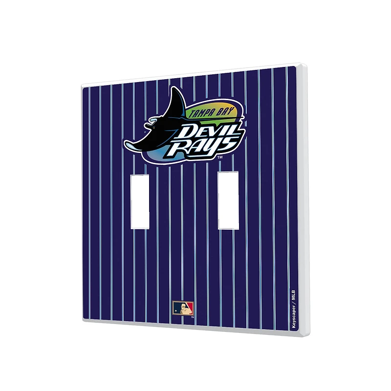 Tampa Bay Rays 1998-2000 Cooperstown Pinstripe Double Toggle Light Switch Plate