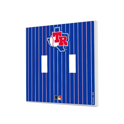 Texas Rangers 1981-1983 Cooperstown Pinstripe Double Toggle Light Switch Plate