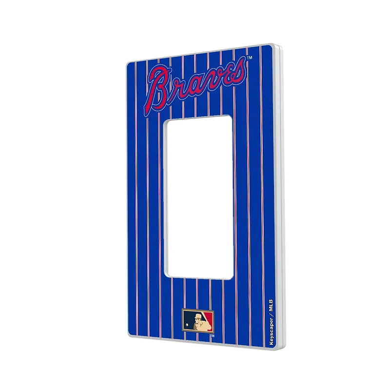 Atlanta Braves 2012 Cooperstown Pinstripe Single Rocker Light Switch Plate