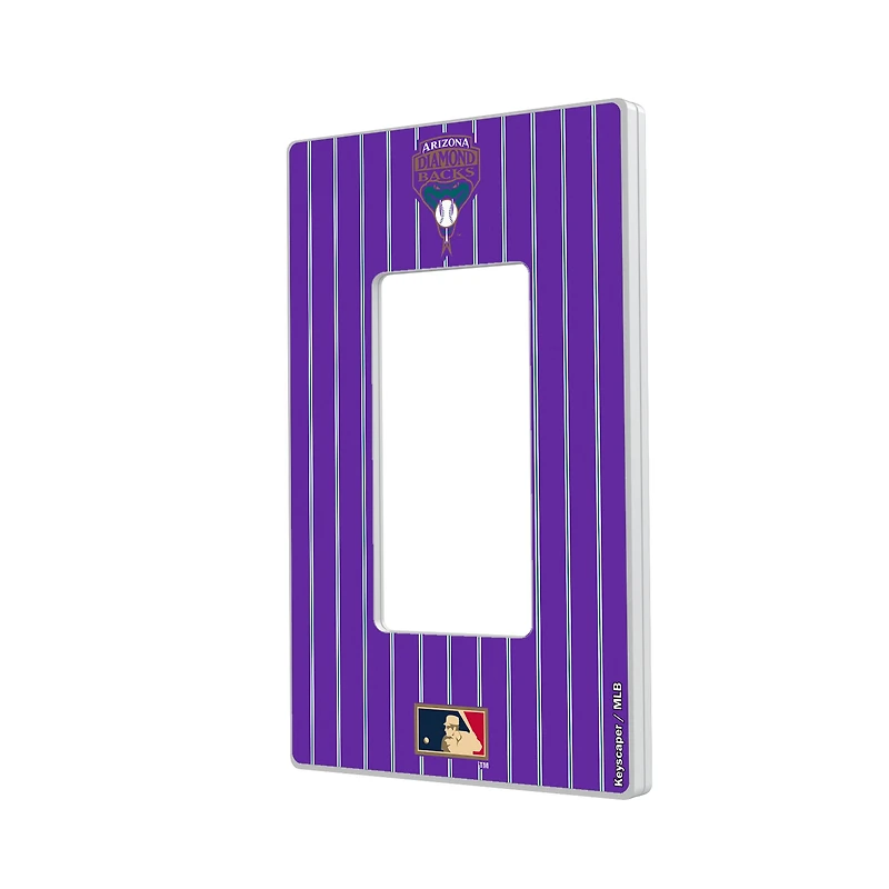 Arizona Diamondbacks 1999-2006 Cooperstown Pinstripe Single Rocker Light Switch Plate