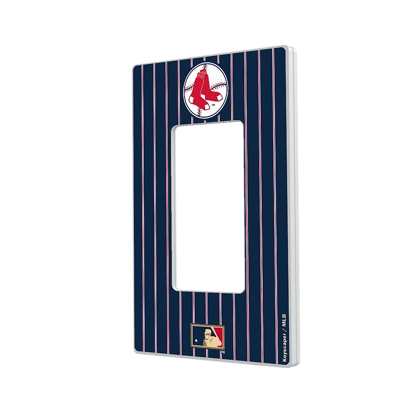 Boston Red Sox 1970-1975 Cooperstown Pinstripe Single Rocker Light Switch Plate