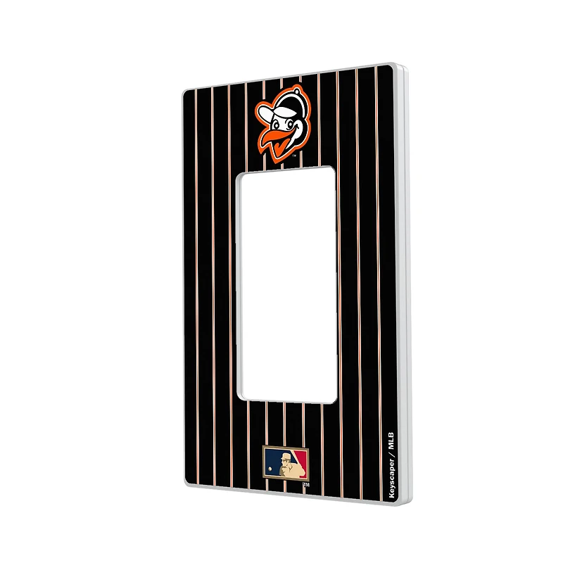 Baltimore Orioles - Cooperstown Pinstripe Single Rocker Light Switch Plate