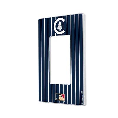 Chicago Cubs Cooperstown Pinstripe Single Rocker Light Switch Plate