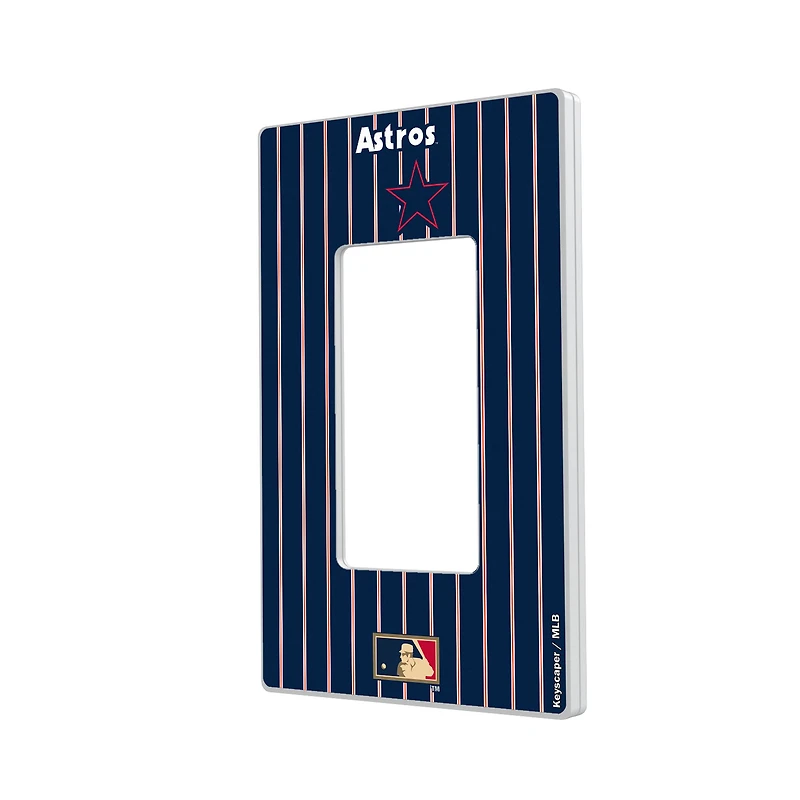 Houston Astros - Cooperstown Pinstripe Single Rocker Light Switch Plate