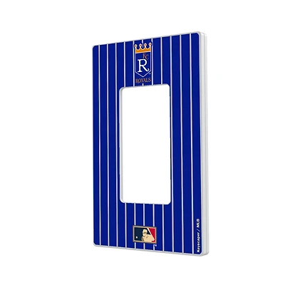 Kansas City Royals 1969-1978 Cooperstown Pinstripe Single Rocker Light Switch Plate