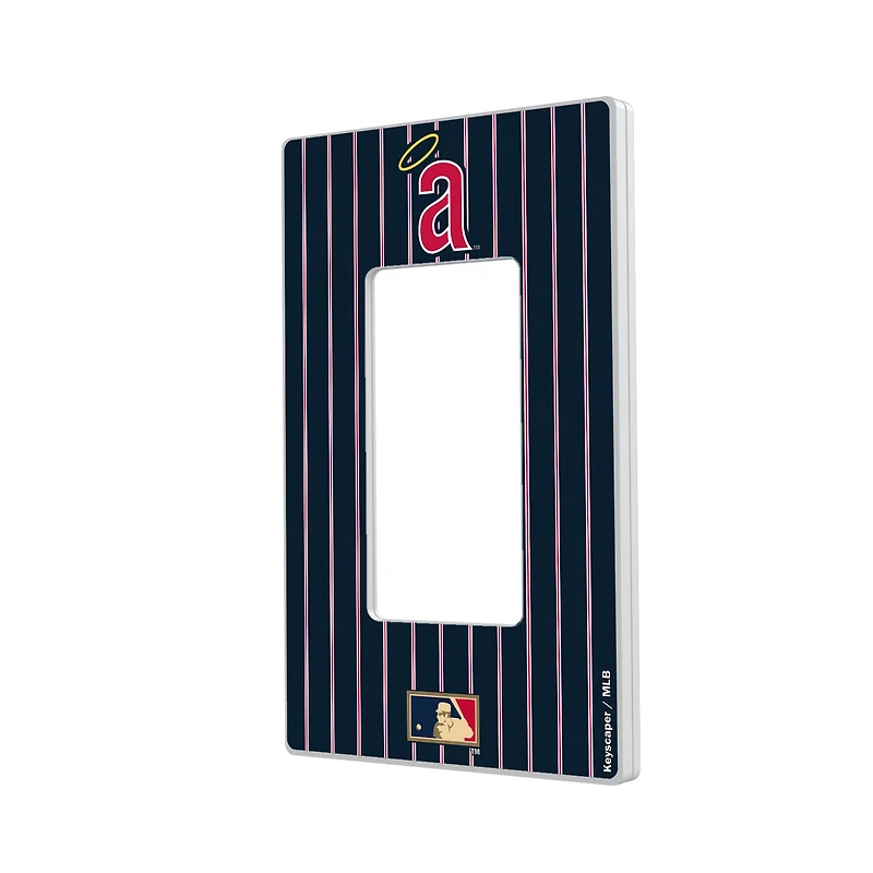 Los Angeles Angels 1971 Cooperstown Pinstripe Single Rocker Light Switch Plate