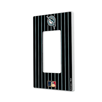 Miami Marlins 1993-2011 Cooperstown Pinstripe Single Rocker Light Switch Plate