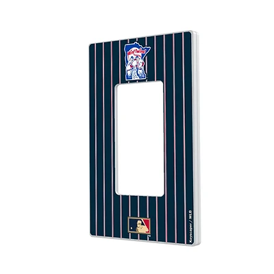Minnesota Twins 1976-1986 Cooperstown Pinstripe Single Rocker Light Switch Plate