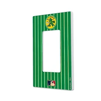 Athletics 1971-1981 Cooperstown Pinstripe Single Rocker Light Switch Plate